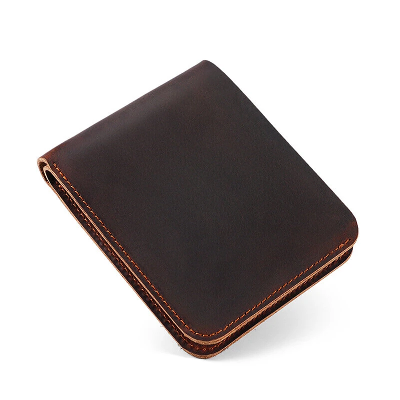 Ekphero Men's Genuine Leather Wallet Large Capacity Slim 6 Card Slots Money Clip, Lightweight Cowhide Portable ID & Credit Card Holder (image for) Ekphero Men's Genuine Leather Wallet Large Capacity Slim 6 Card Slots Money Clip, Lightweight Cowhide Portable ID & Credit Card Holder